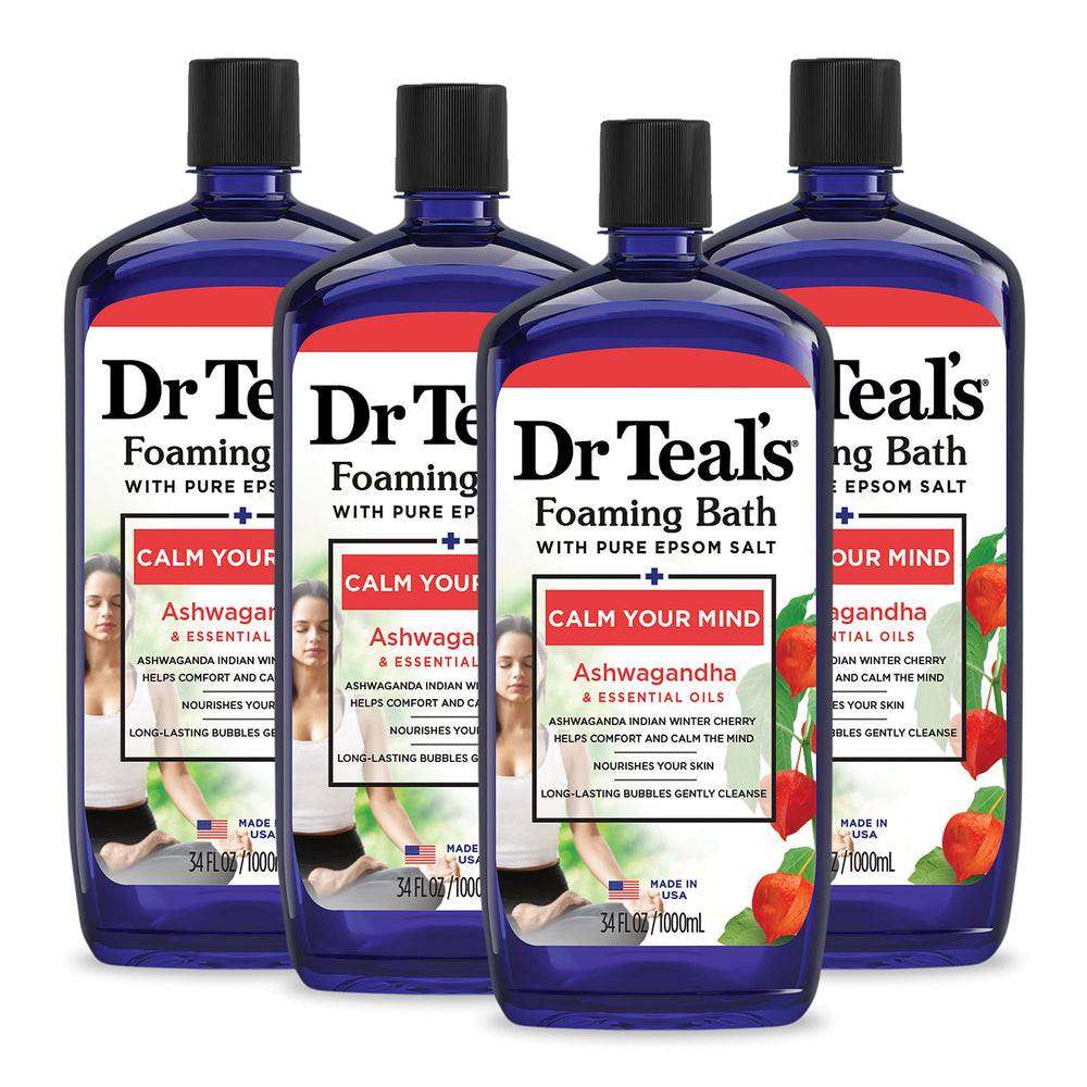 Dr Teal's Bano Espumoso Ashwaganda, espuma relajante para la piel