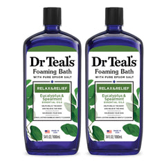 Dr Teal's Baño Espumoso con Eucalipto y Menta: burbujas relajantes.