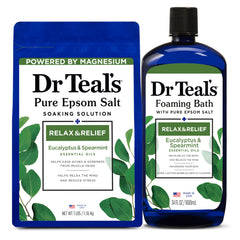 Dr Teal's baño espumoso con eucalipto y menta para energía y claridad