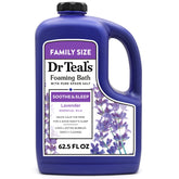 Dr Teal's bano espumoso con lavanda para una experiencia relajante.