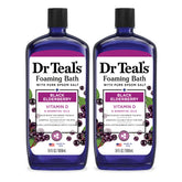Dr Teal's baño espumoso con sauco negro y vitamina D para relajación.