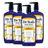 Dr Teal's lemon balm bottle for refreshing cleanse and skin balance.