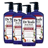 Dr Teal's Body Wash bottle with pure Epsom salt for a soothing bath routine.