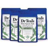 Dr Teal's botella de sal Epsom puro con cannabis para relajación muscular.
