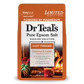 Dr Teal's Cozy Fireside bottle for relaxing bath rituals