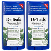 Dr Teal's Desodorante Eucalipto en set regalo, ideal para cuidado diario.