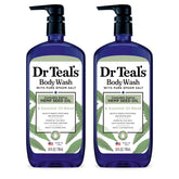 Dr Teal's gel de baño con sal epsom, botella visible para relajación.