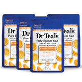 Dr Teal's Glow & Radiance bath salt with Vitamin C delivers skin-brightening benefits and a refreshing vibe.