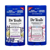 Dr Teals JUEGO REGALO DESODORANTE vainilla-lavanda, aroma suave para uso diario.