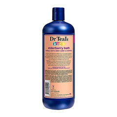 Lavado corporal suave con Dr Teal's Kids Elderberry para piel sensible