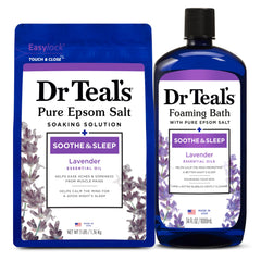 Dr Teal's lavanda sal Epsom en bolsa de 3 libras para relajación