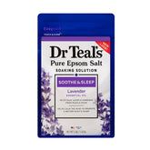 Dr Teal's Lavender Epsom Salt bottle ready for a soothing bath