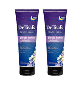 Dr Teal's loción de melatonina en botella para favorecer el descanso nocturno.