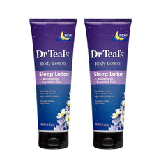 Dr Teal's loción de melatonina en botella para favorecer el descanso nocturno.