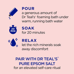 Dr Teal's Mezcla de Aceites Esenciales, aroma calmante para el baño