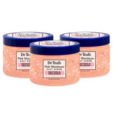 Dr Teal's Pink Himalayan Salt Scrub packaging showing a 3-pack for value