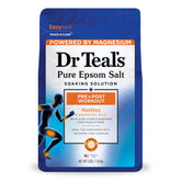 Dr Teal's Pre & Post Workout Salt Soak bottle for post-workout recovery.