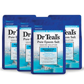 Dr Teal's Restorative Minerals bottle with magnesium-based soak for muscle relaxation.