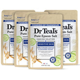 Dr Teal's packaging for Sensitive Skin Epsom Salt ready for a calming soak.