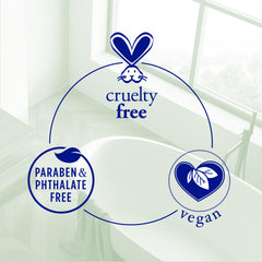 Vegan, paraben-free and cruelty-free formula on product packaging.
