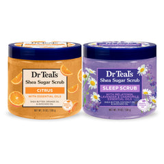 Dr Teal's dia botella exfoliación suave para empezar el día.