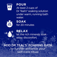 Dr Teal's Snowy Night spa bath setting conveys calm and aromatic notes.