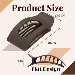 Drealoe clip rectangular mate rubio suave para cabello claro