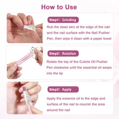 DreamCatching oil pen core delivers nourishing oil for cuticle repair during use.