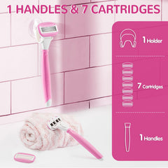 DreamGenius seven-cartridge system delivers a smooth, precise shave with minimal snagging.