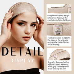 Dreamlover Diseño amplio evita deslizamientos, ideal para pelucas con frente de encaje
