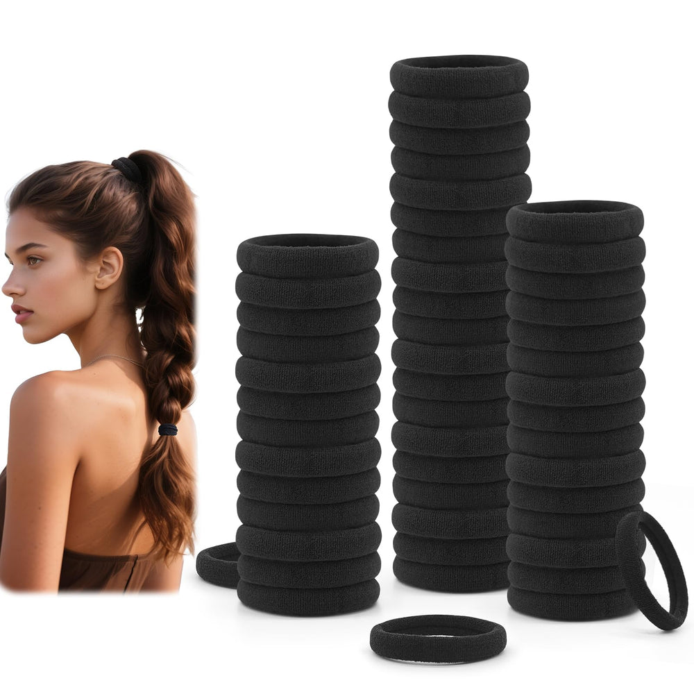 Dreamlover elástico para pelo grueso en negro, ideal para colas de caballo firmes.
