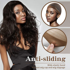 Dreamlover wig cap bald-cap look for seamless appearance.