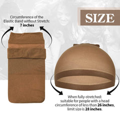 Dreamlover wig cap brown-skin coverage for natural styling.