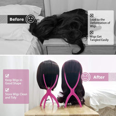 Dreamlover wig head stand 14.2 inch height fits short wigs.