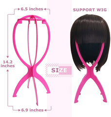 Dreamlover wig head stand collapsible design enables easy setup and travel.