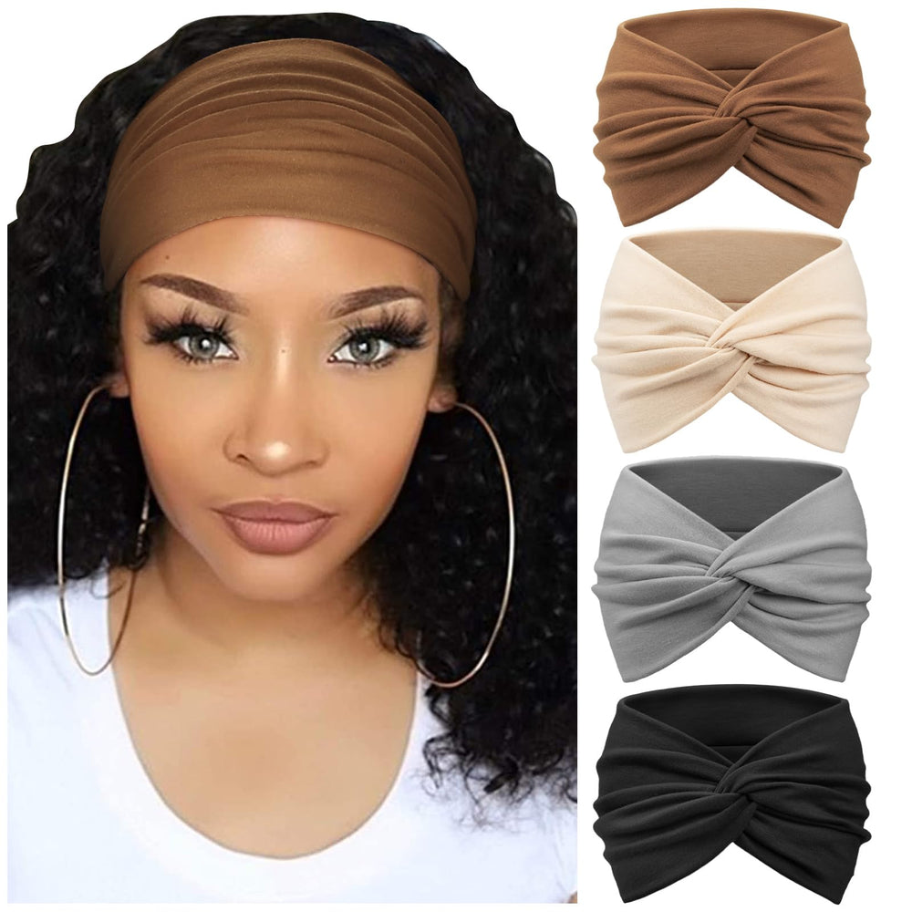 Banda turbante DRESHOW con nudo, ideal para peinados rápidos y confort diario.