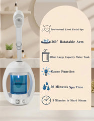 Dress Vous flexible design steamer tube supports seated or lying use.