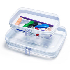 Dressica Clear Hard Shell Case with see-through design for quick content identification.