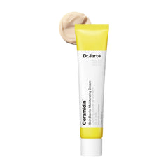 Dr.Jart+ Ceramidin Skin Barrier Cream jar shows rich moisture and barrier support.