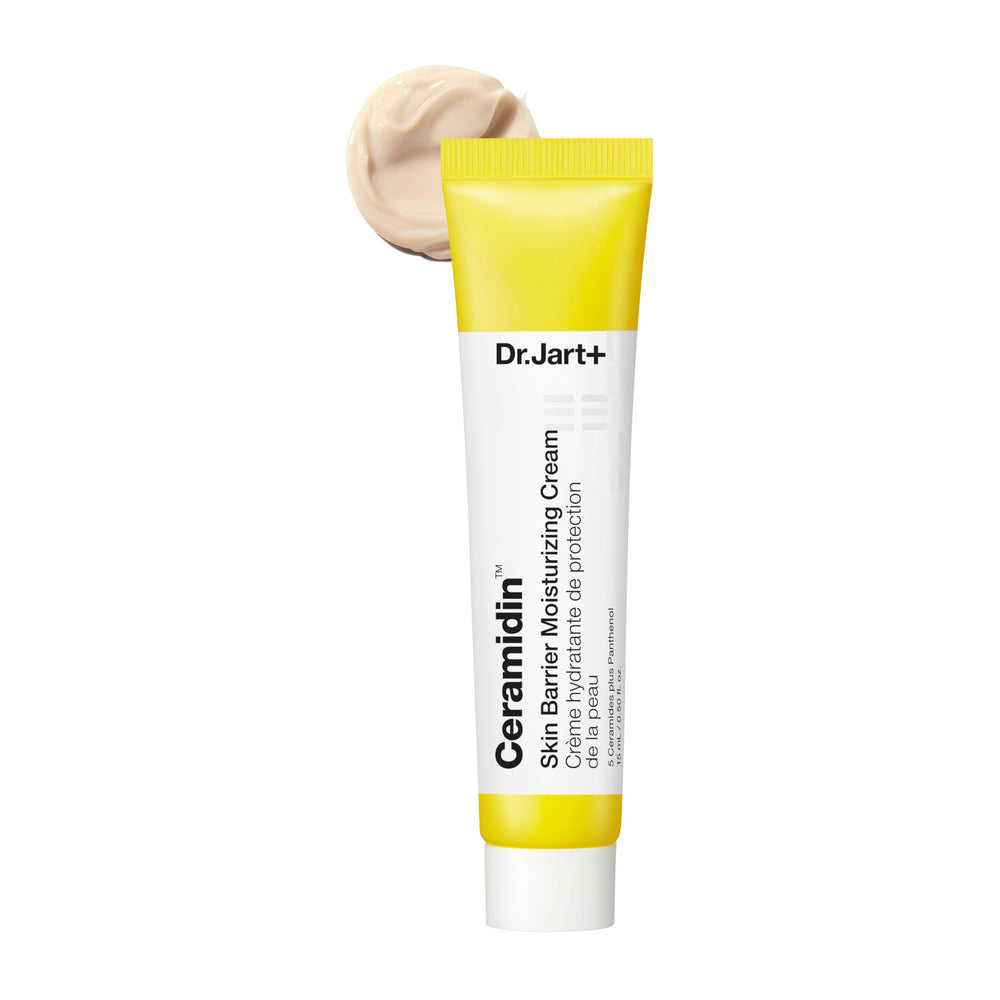 Dr.Jart+ Ceramidin skin barrier cream packaging, travel-friendly and easy to carry.