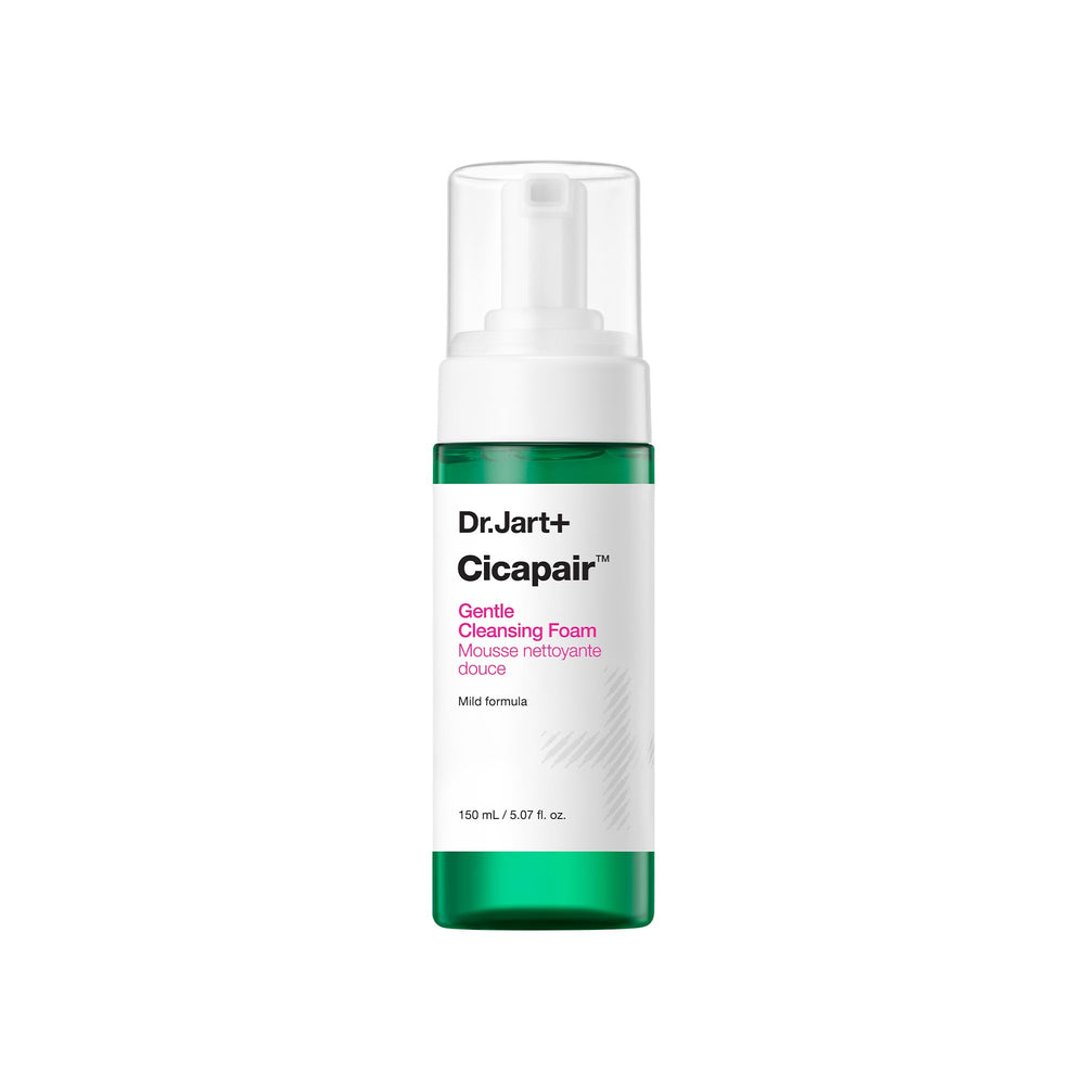 Dr.Jart+ Cicapair Gentle Foam Cleanser bottle for sensitive skin.