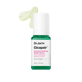 Dr.Jart+ Cicapair serum bottle close-up highlighting calming redness relief
