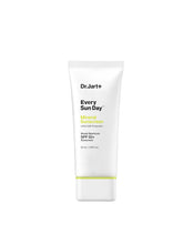 Dr.Jart+ Every Sun Day sunscreen packaging front demonstrates travel-friendly size for daily protection.