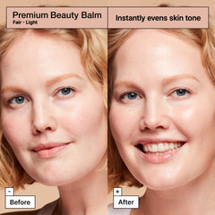 Dr.Jart+ Premium BB swatches on skin demonstrating flexible shade adaptation.