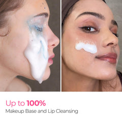 Dr.Melaxin burbujas activas se activan para deshacer maquillaje y suciedad