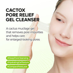 Dr.Melaxin Cactox textura gel-espuma para rostro limpio.