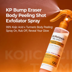 Dr.Melaxin Kojic Acid Turmeric ingredients close-up for brightening routine.