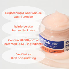 Packaging box and tube of Dr.Melaxin Necksphalt ECM Barrier Cream