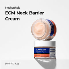 Texture swirl of Dr.Melaxin Necksphalt ECM Barrier Cream showing hydration