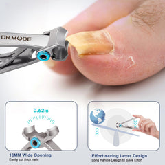 DRMODE 360-degree rotary clipper allows cuts from any angle